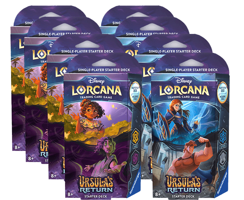 Ursula's Return eight-deck assortment: four Amber Amethyst and four Sapphire Steel