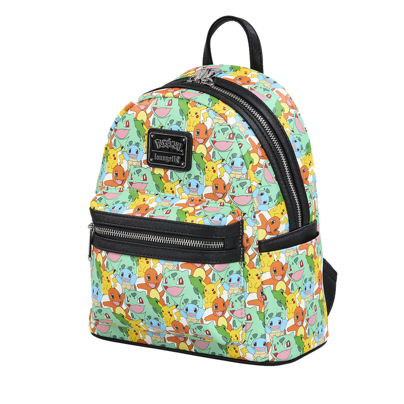 Pokémon Pikachu & Starters All Over Print Mini Backpack | Loungefly — authentic product image 2