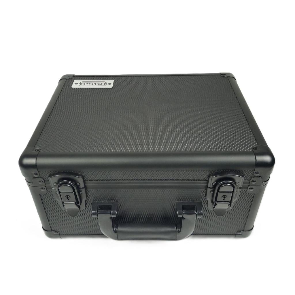 EVORETRO Black Aluminium Storage Case for 90 Graded Cards – 3 Rows — authentic product image 1